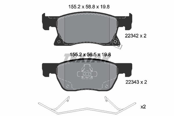 Set placute frana