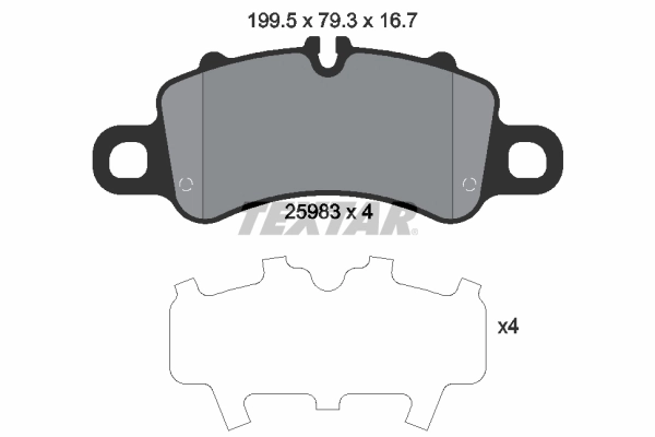 Set placute frana