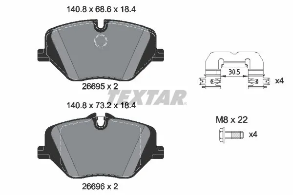 Set placute frana