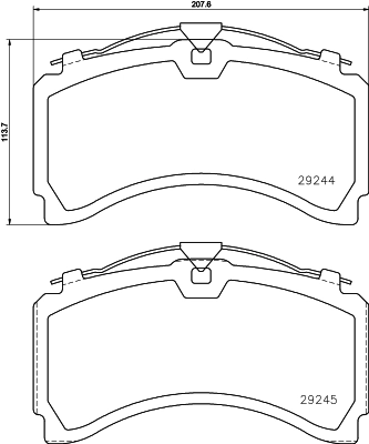 Set placute frana