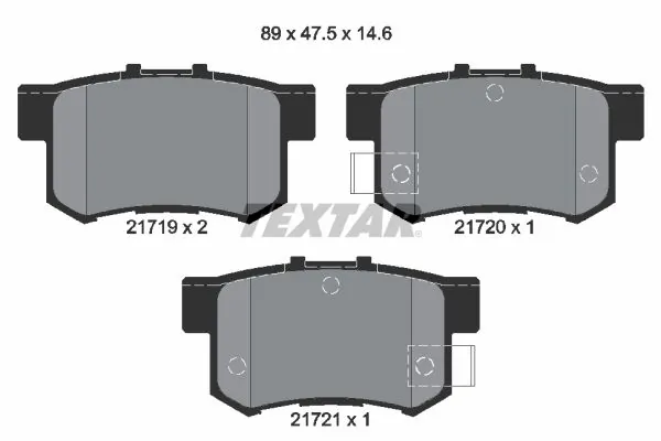 Set placute frana
