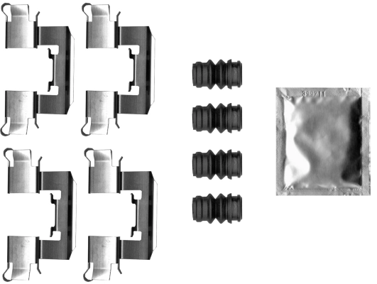 Set accesorii, placute frana
