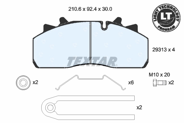 Set placute frana