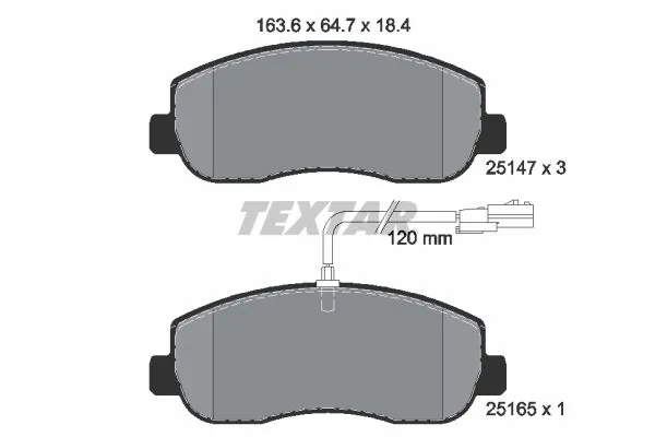 Set placute frana