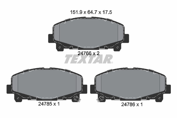 Set placute frana