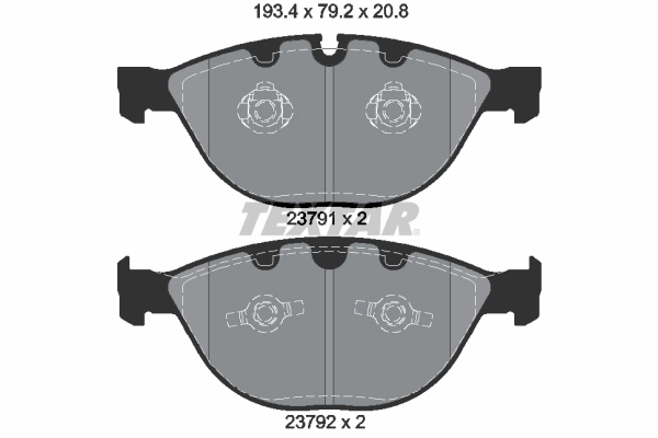 Set placute frana