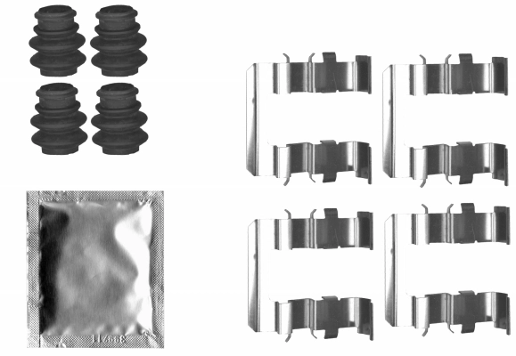 Set accesorii, placute frana