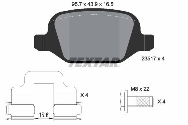 Set placute frana