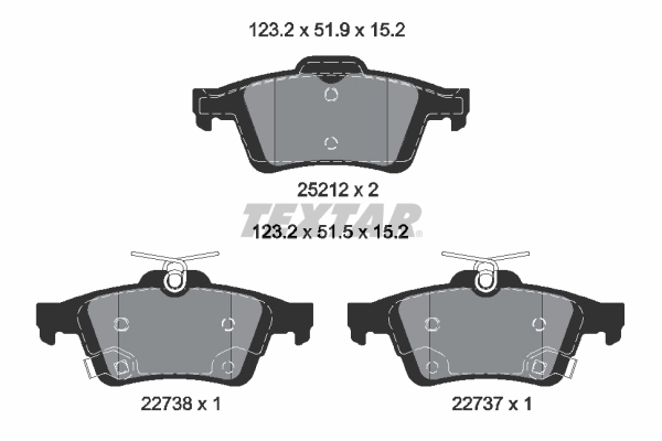 Set placute frana