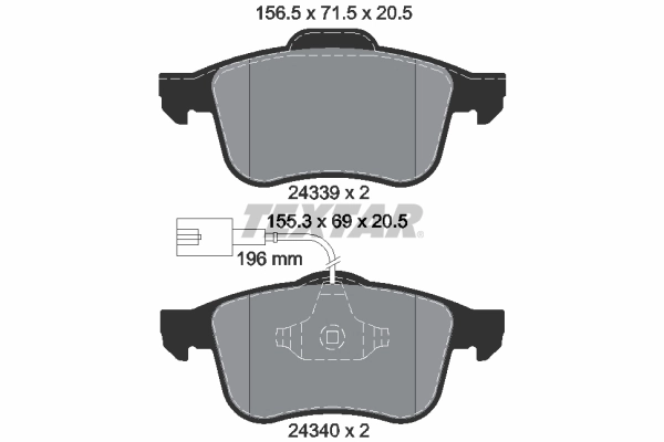 Set placute frana