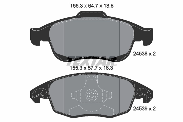 Set placute frana