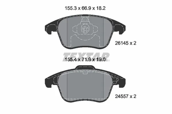 Set placute frana