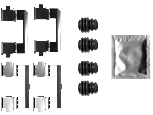 Set accesorii, placute frana