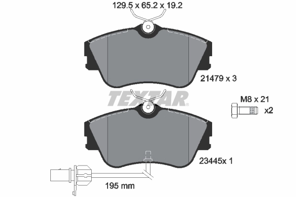 Set placute frana