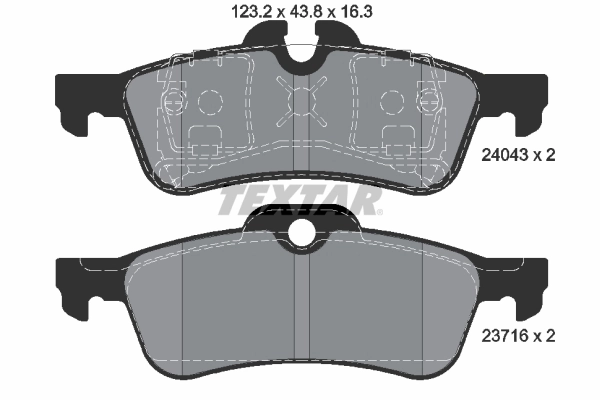 Set placute frana