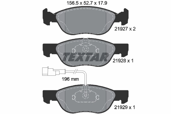 Set placute frana