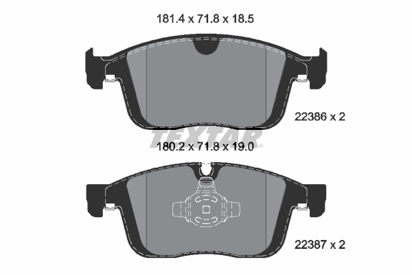 Set placute frana