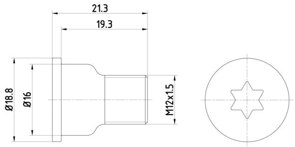 Surub disc frana