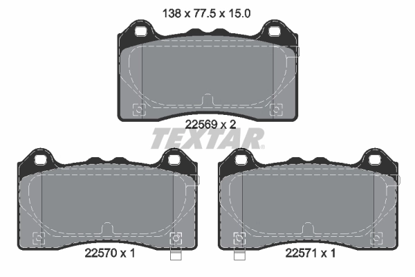 Set placute frana