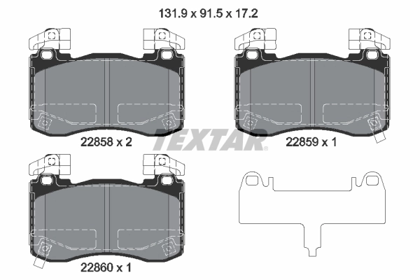 Set placute frana
