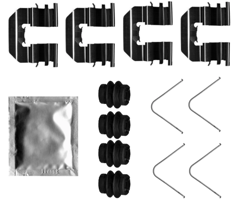 Set accesorii, placute frana