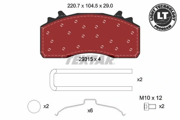 Set placute frana