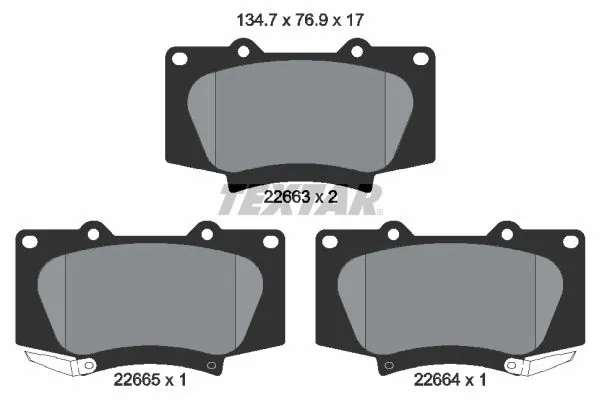 Set placute frana