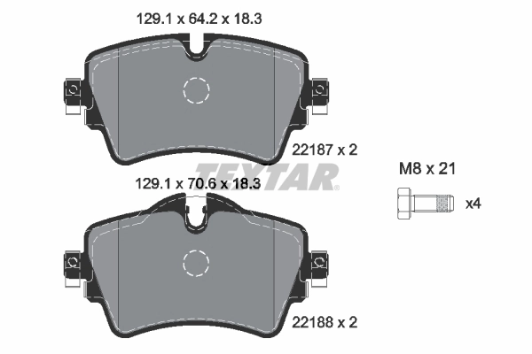 Set placute frana