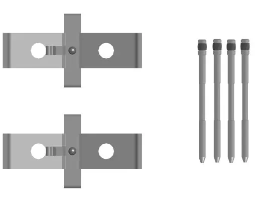 Set accesorii placute frana