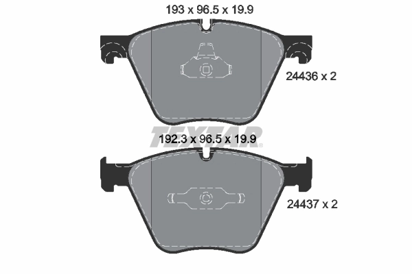 Set placute frana