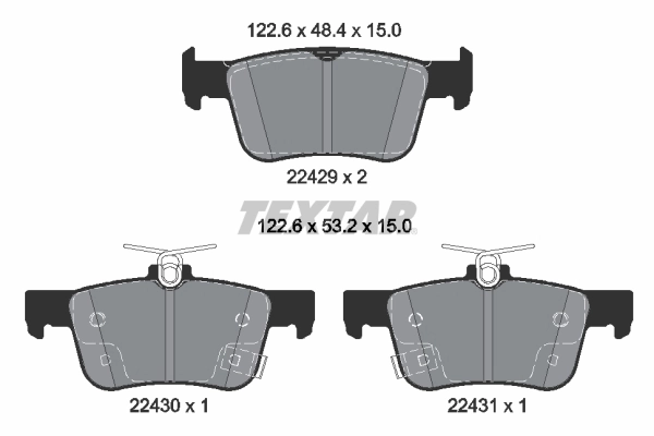 Set placute frana