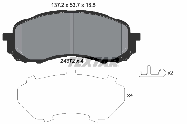 Set placute frana
