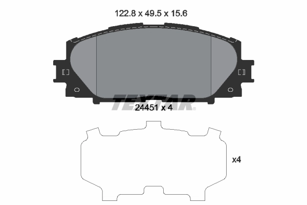 Set placute frana