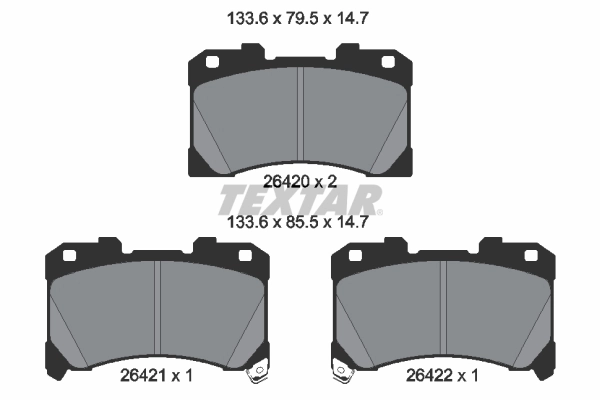 Set placute frana