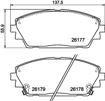Set placute frana