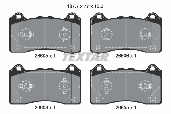Set placute frana