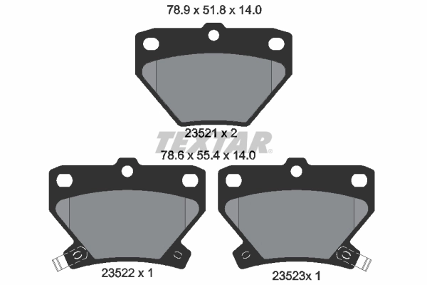 Set placute frana