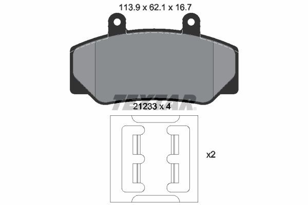 Set placute frana