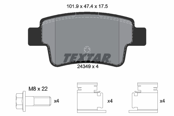 Set placute frana