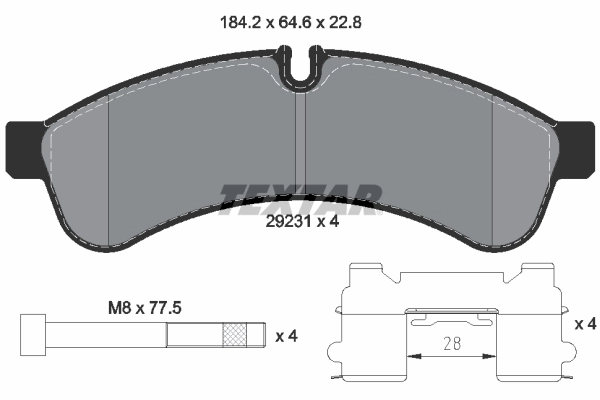 Set placute frana