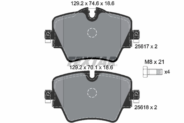 Set placute frana