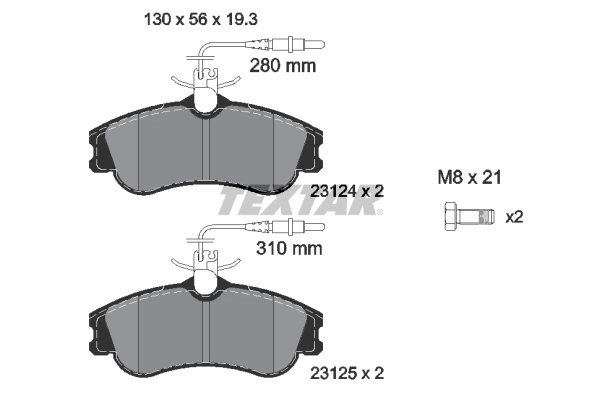 Set placute frana