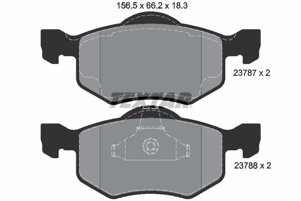 Set placute frana