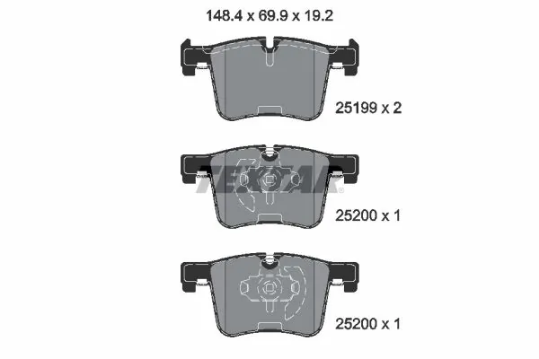 Set placute frana