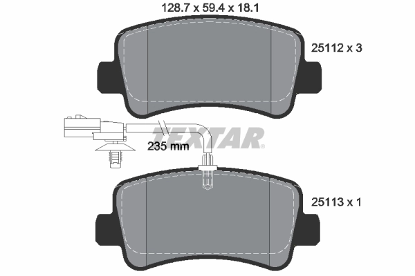 Set placute frana