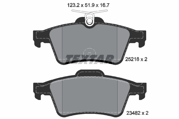 Set placute frana