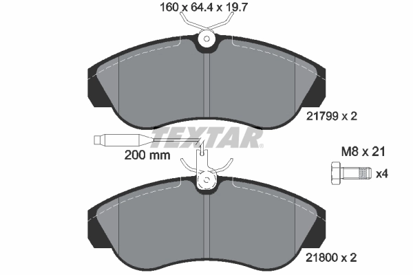 Set placute frana