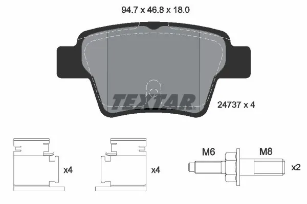 Set placute frana