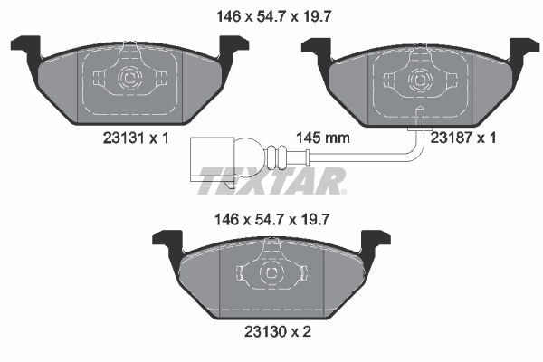 Set placute frana