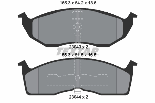 Set placute frana